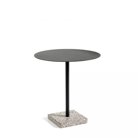 Hay-Terrazzo-Table-Round_dia70_Grey base_Anthracite-tabletop-1000x1000