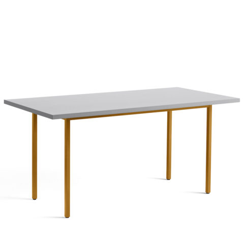 HAY_TwoColour_Table_L160xW82_lightgrey_ochre