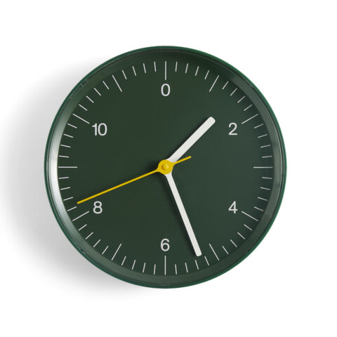 Hay_Wall_Clock_Jasper_Morrison_dark_green