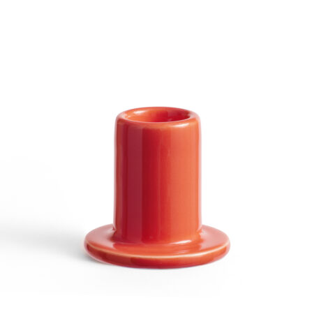 Hay_Tube_Candleholder_S_warm_red_Kerzenhalter_orange